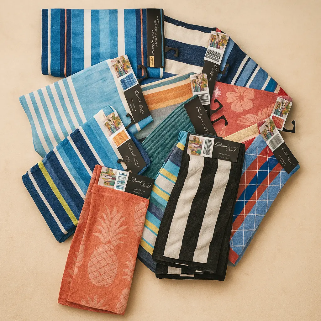 90/100x180cm Velour Beach Towel