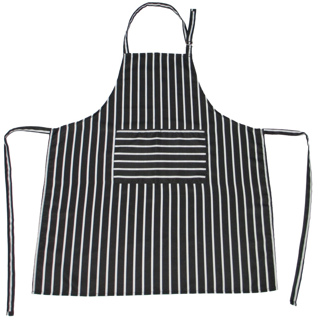 [14030] Apron (Black Stripe)