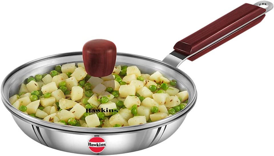 [SSF20G] Hawkins Triply Ss Frying Pan G/Lid (20cm)