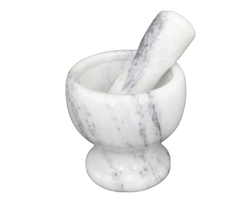 [2130] Marble Mortar N Pestle (10x11cm)