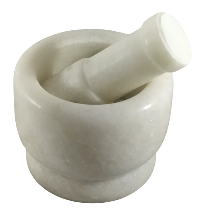 [2135] Mortar N Pestle White (10x7.5cm)