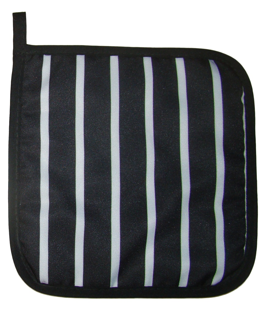 [14020] Pot Holder (Black Stripe)