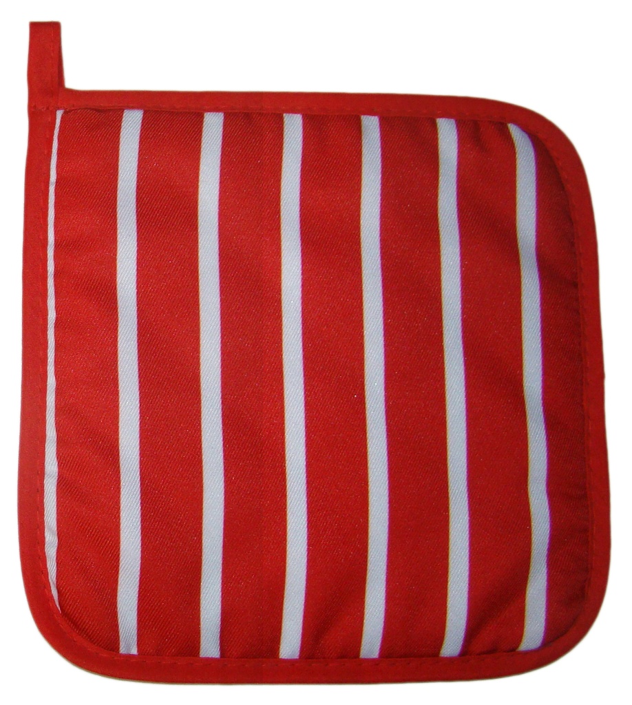 [14023] Pot Holder (Red Stripe)