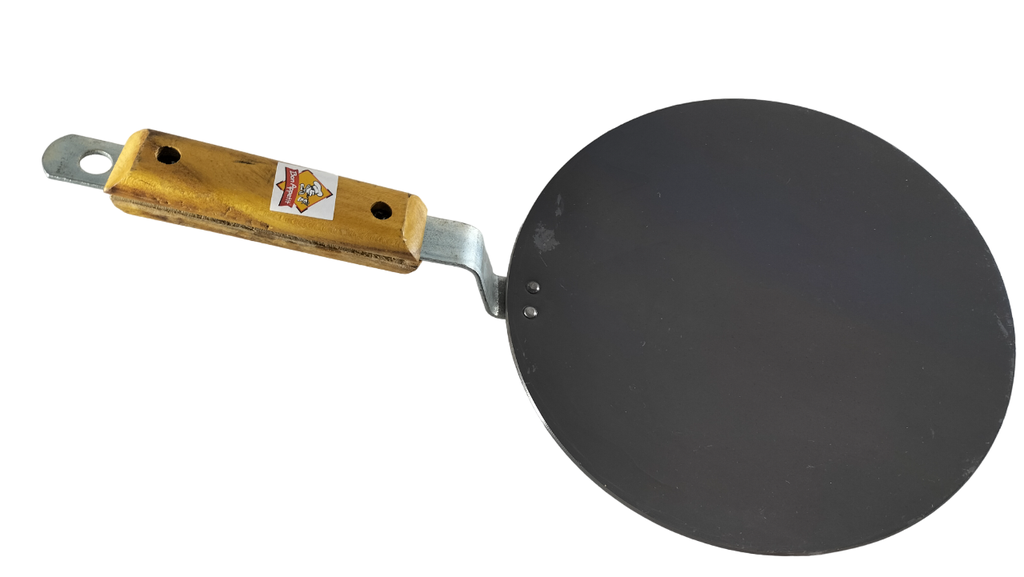 Premium Flat Roti Tawa - Square Handle Induction Base