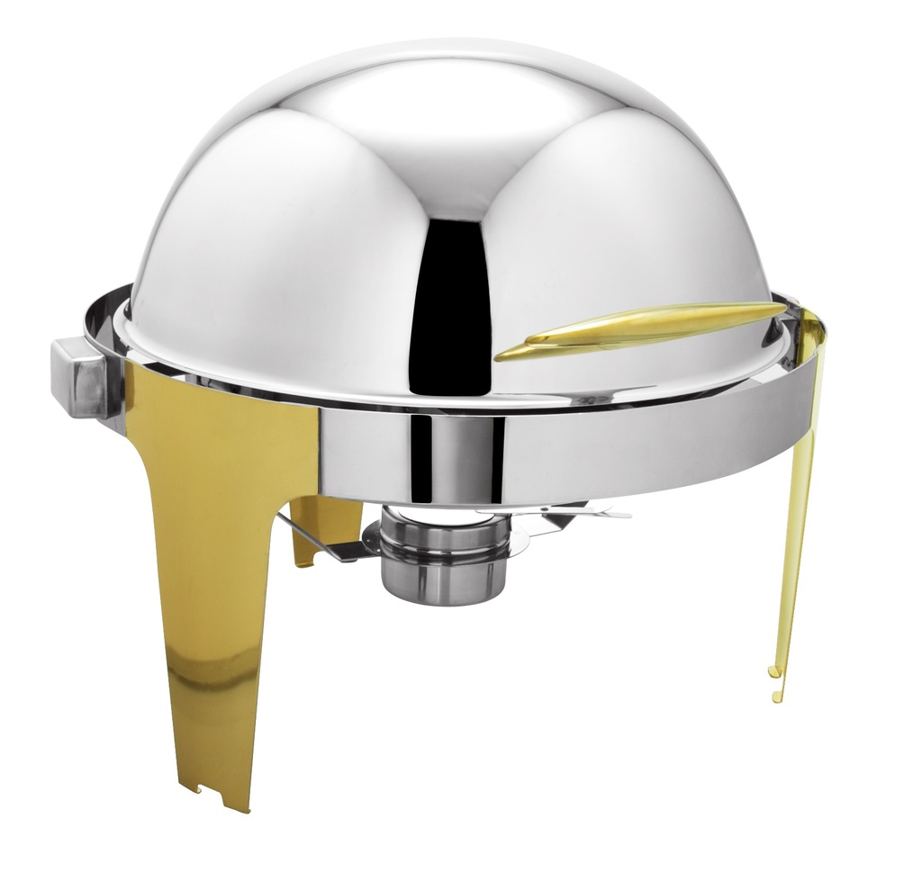 [721GC] Round Roll - Top Chafing Dish 6L (Gold)