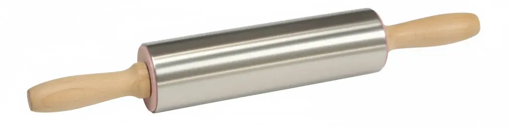 [8520] S/Steel Rolling Pin (31cm)