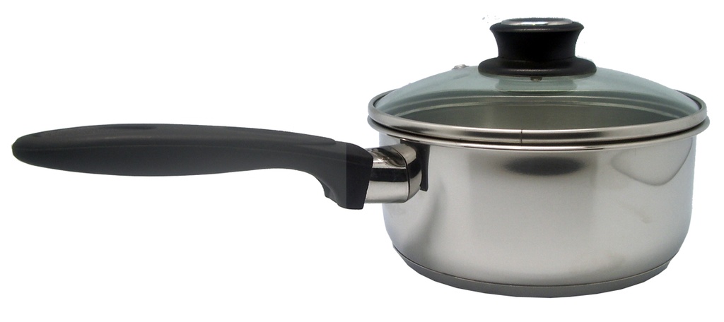 [7490] Sauce Pan with Glass Lid (14cm)