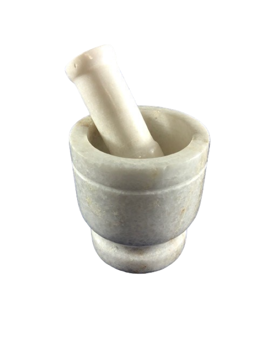 [2133] Marble Khaldsta / Mortar & Pestle