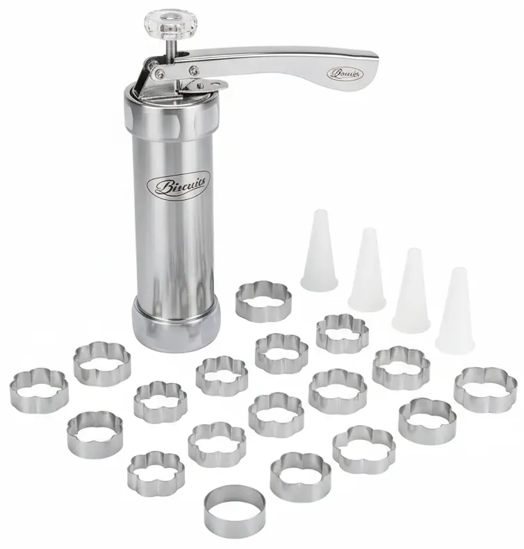 [3092] 20Pc S/Steel Dough Press