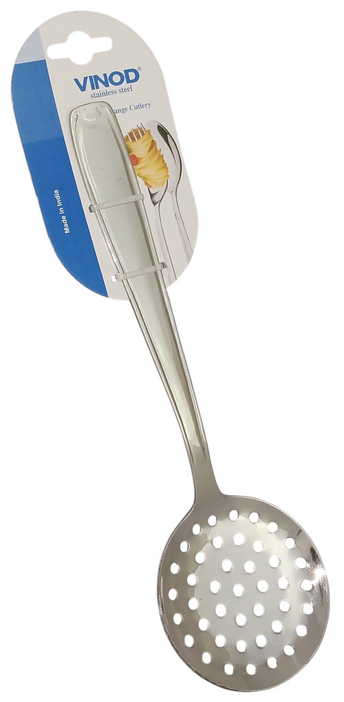 [6273] Oval Spoon Slotted 10inch