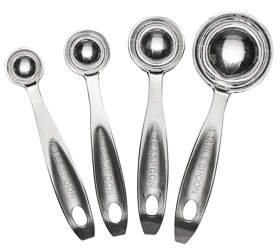 S/Steel Measuring Spoon 4pc Set