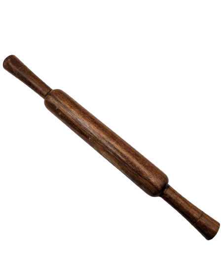 [8509] Teak Punjabi Rolling Pin 35x4