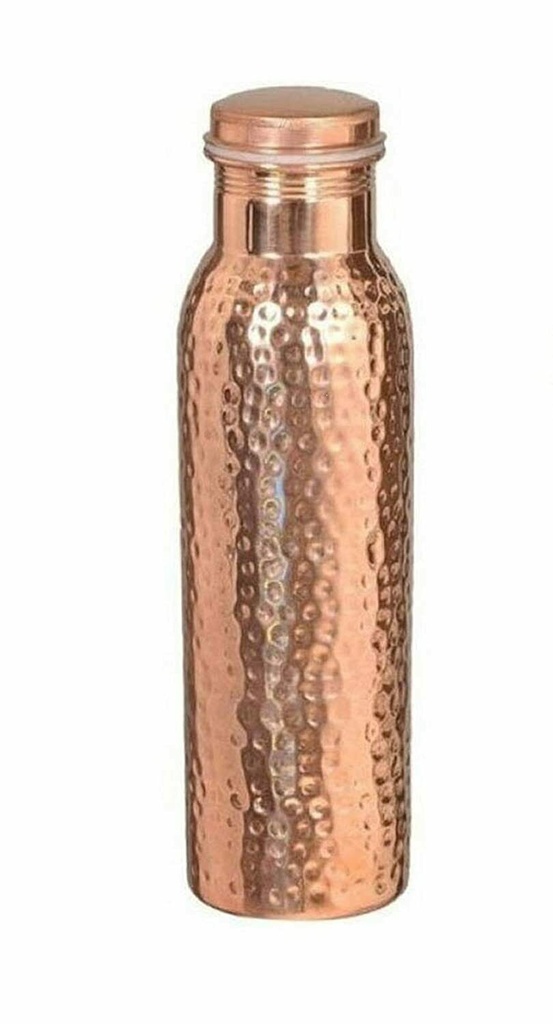 [6313] Copper Hammered Water Bottle