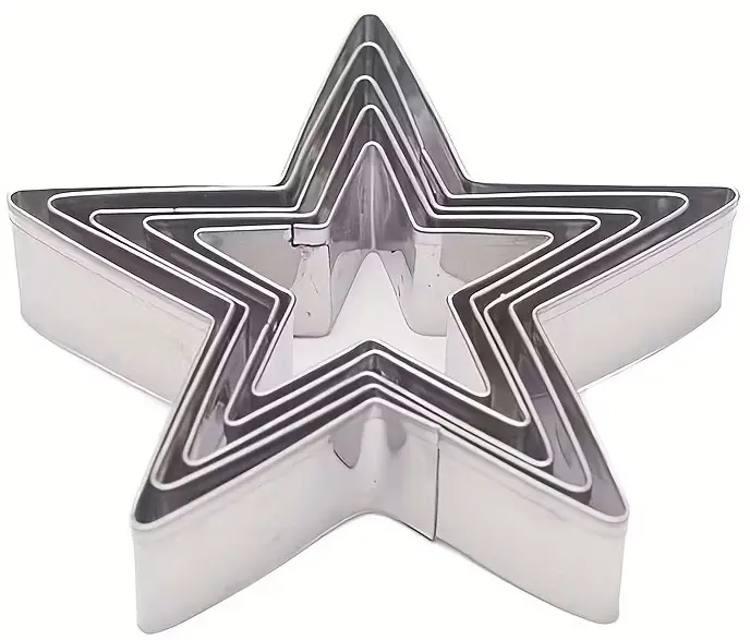 [3076] 5pc Star Cookie Cutter