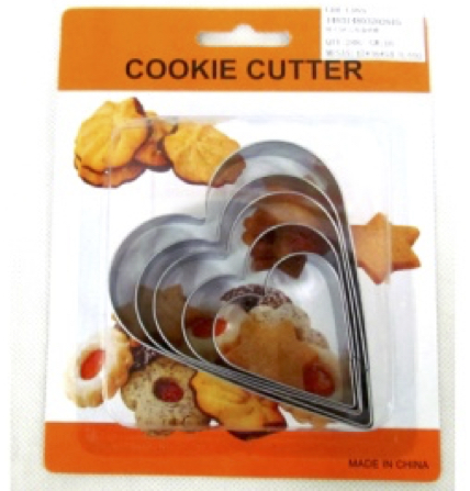 5Pc Heart Cookie Cutter