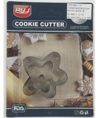 3pc Cookie Cutter