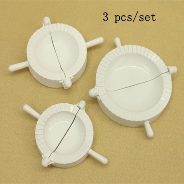[6126] Dumpling Moulds White 3pc Set
