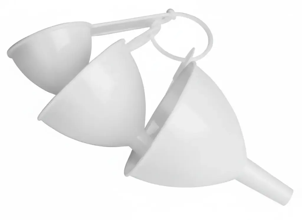 [7595] 3Pc Plastic Funnel Set