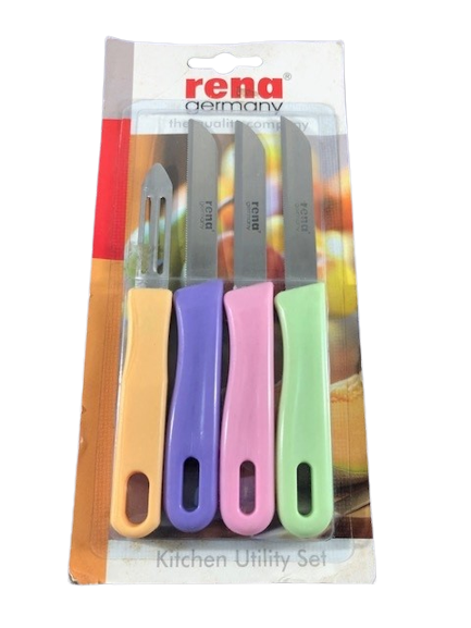Rena 4pc Knife Peeler