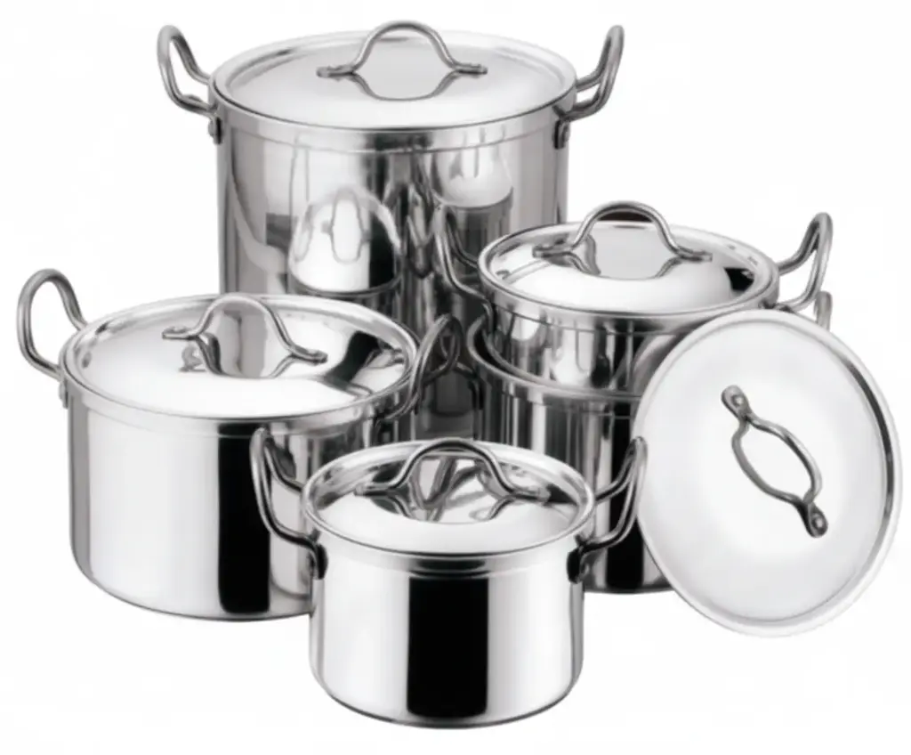 [9028] Aluminium Casserole 5pc Set