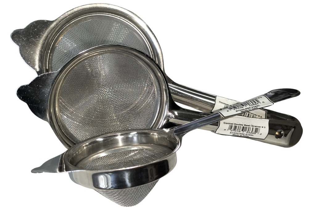 [7115] SS Tea Strainer D/Mesh (#2)