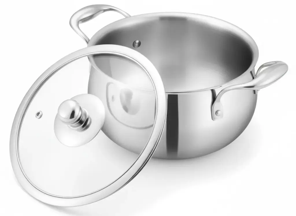 [9117] SS Triply Casserole 20cm G/Lid