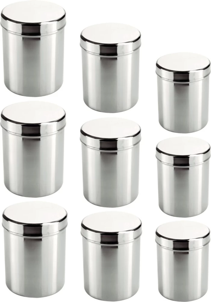 [S910] S/Steel Storage Container 9pc Set