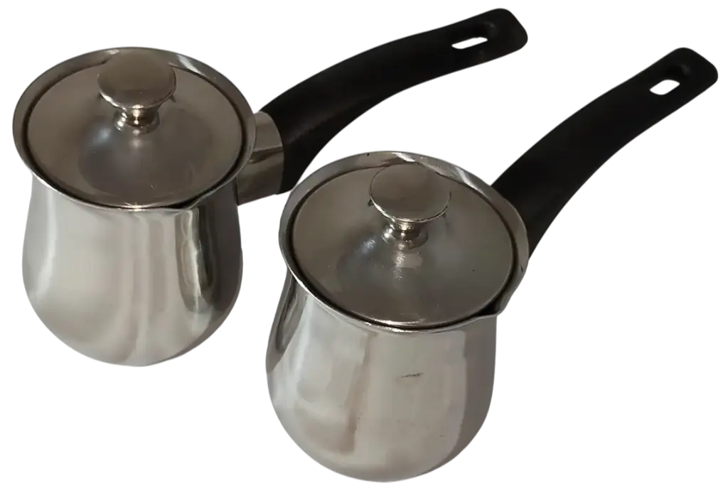 [7686] Turkish Coffee Warmer W/Lid 2 pcs (180ml)