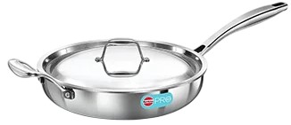 Hawkins PRO Triply Fry Pan w/SS Lid