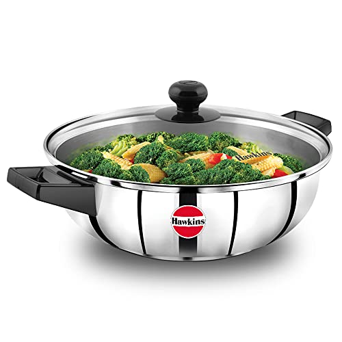 [SSF3LG] Hawkins SS CnS Frying Pan w/G Lid