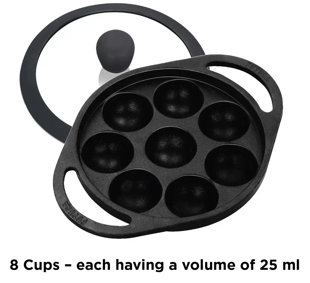 [CIAP16G] Hawkins Cast Iron Appe Pan 16cm w G/Lid