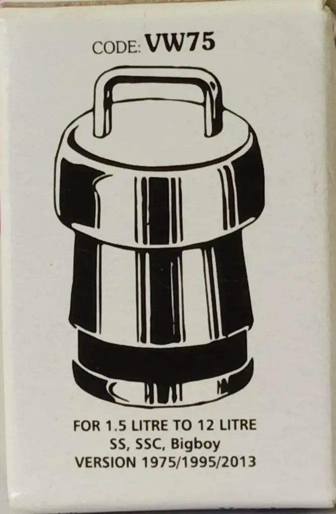 Hawkins Ss Pressure Cooker Vent Weight 75