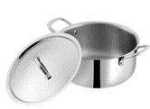 VINOD SS Smart Triply Casserole S/S Lid