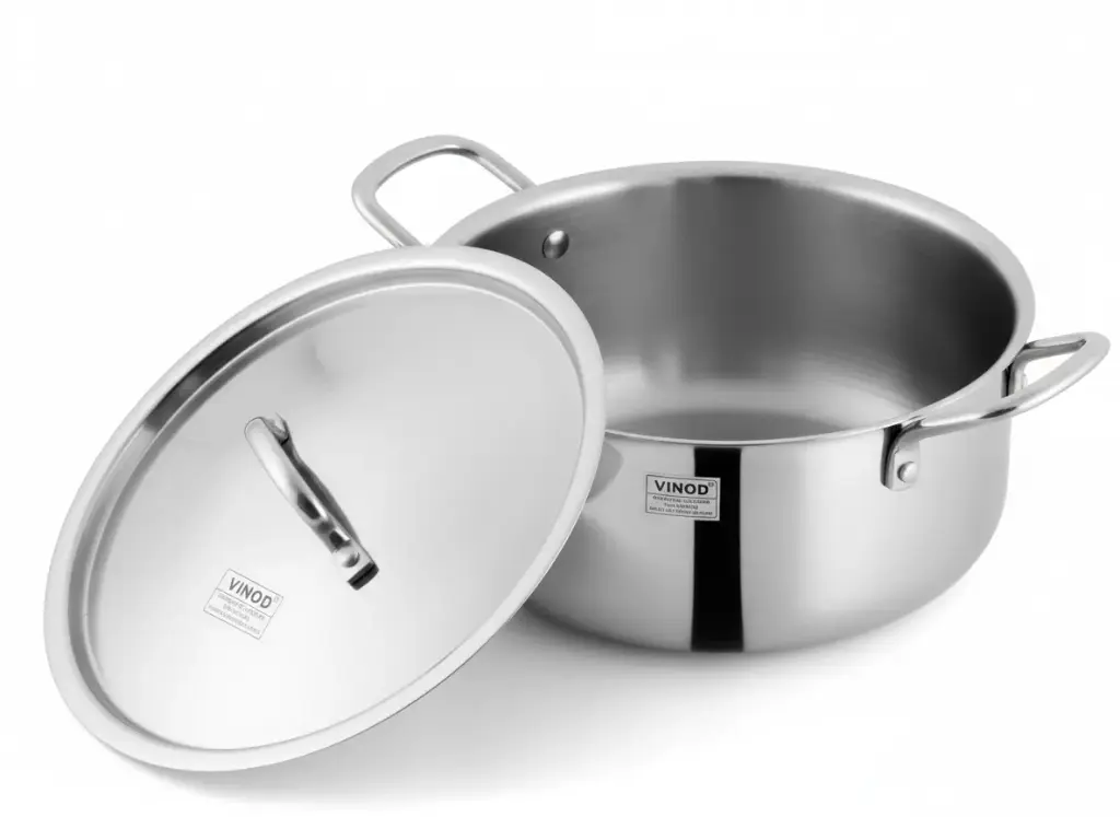 [9123] VINOD S/S Smart Triply Casserole SS Lid (30cm)