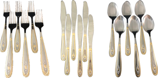 Copper Plated Cutlery 6pc Set