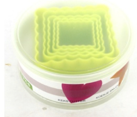 [3085] PP 5pc Square Cookie Cutter
