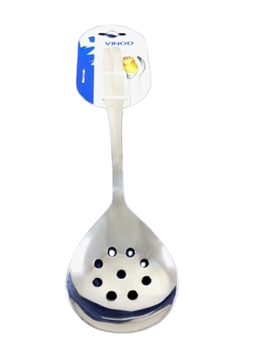 [6273] Oval Spoon Slotted 10inch