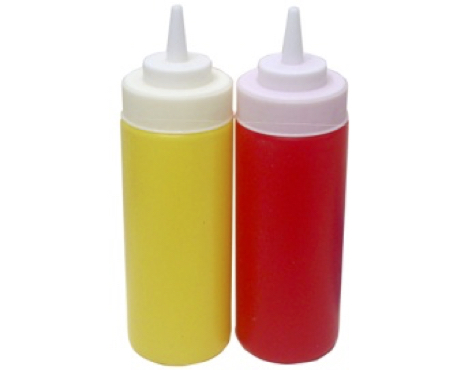 [2086] 2Pc Sauce Bottle Set