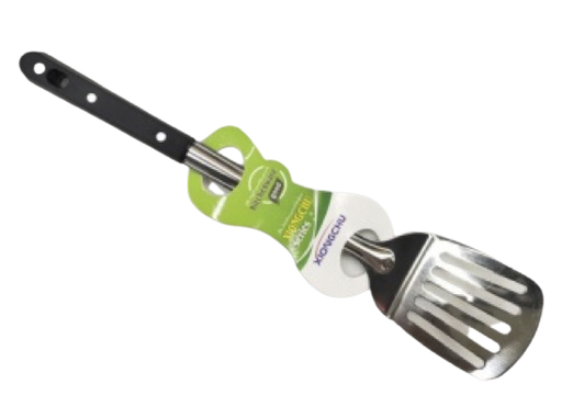 [3046] Slotted Turner with Black Handle