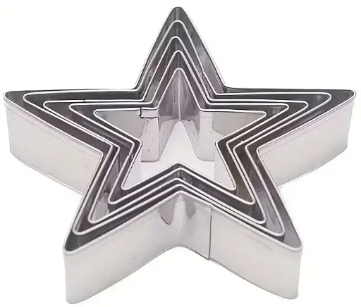 [3076] 5pc Star Cookie Cutter