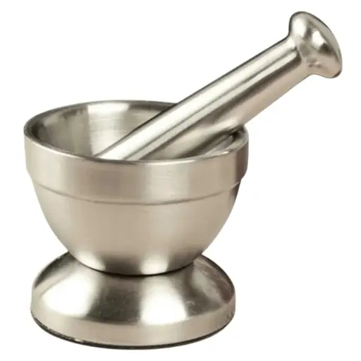 [7129] S/Steel Mortar N Pestal