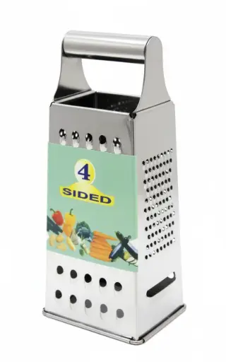 [7286] 4 Sided Grater With Pipe Handle