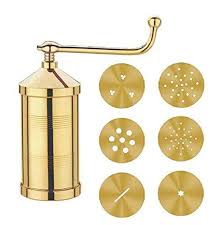 [7435] Brass Multi Grinder with 6 Plates (Muruku Machine)