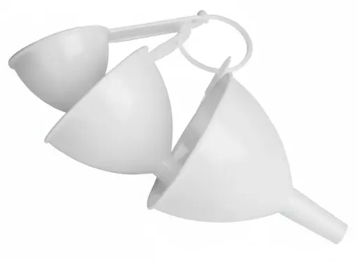 [7595] 3Pc Plastic Funnel Set