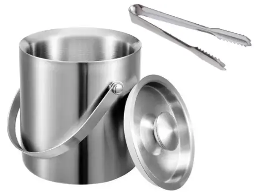[7762] D/Wall Ice Bucket W/Tong