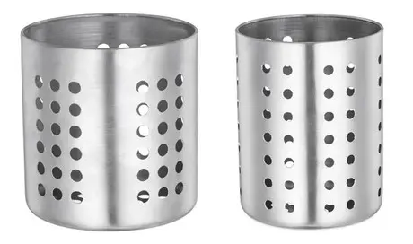 [7291] Cutlery Holder SS Set of 2, 13 and 9.5cm