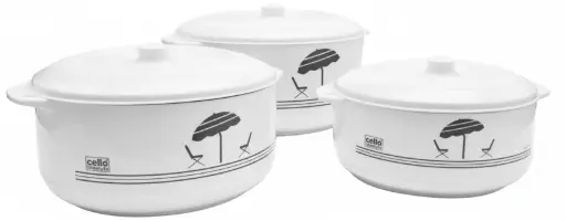 [7413s] 3Pc Plastic Hot Pot Set 6,9,13L
