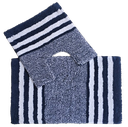 Spa Collection 2Pc Bath Mats Stripe Design 100% Cotton