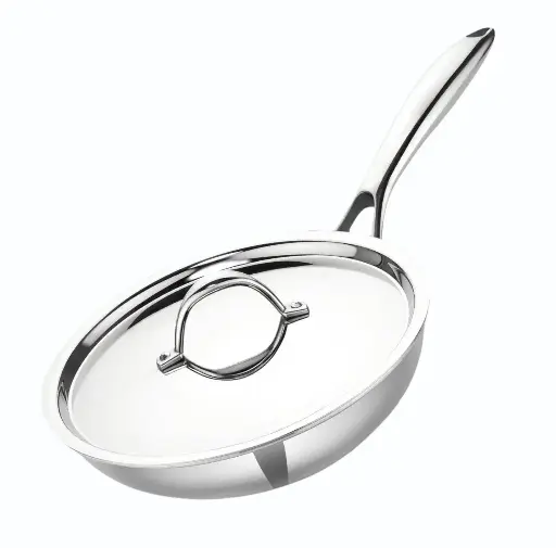 VINOD S/S Smart Triply Frypan w/ SS Lid