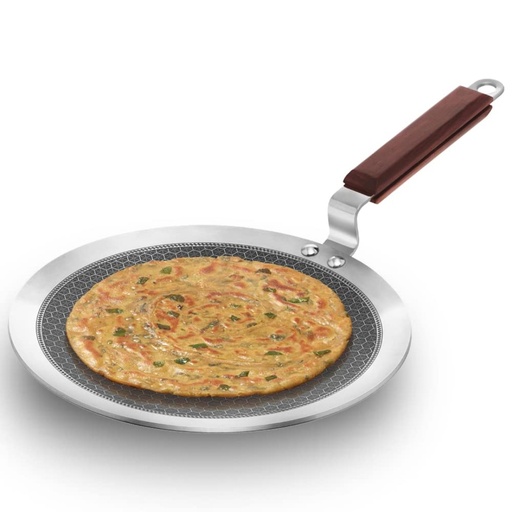 NS Tri-Ply SS Paratha Tava 24 Cm IC 